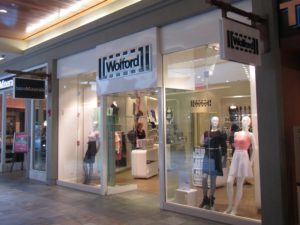 Hawaii - Ala Moana center, Wolford boutique store front 